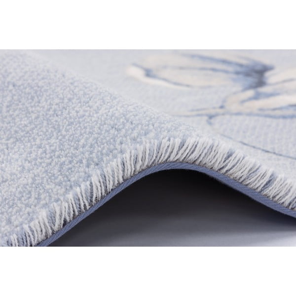 Kilimas iš vilnos šviesiai mėlynos spalvos 300x400 cm Talwin – Agnella-image-3