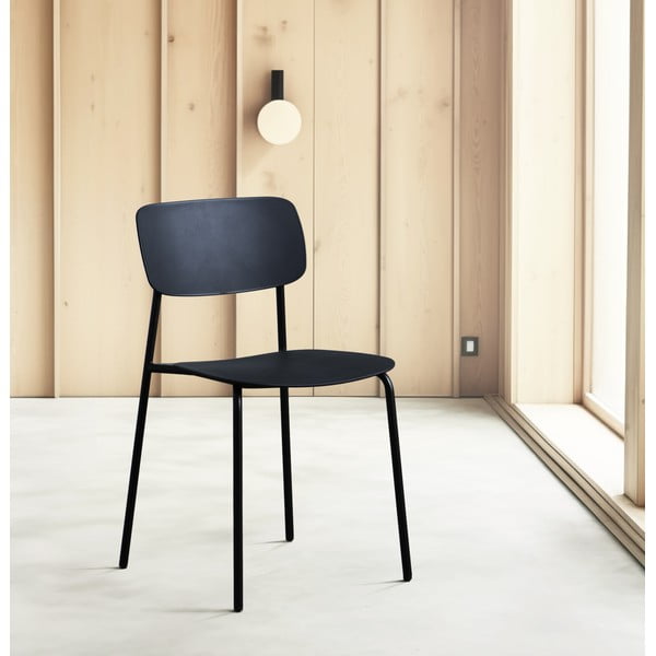 Juodos spalvos valgomojo kėdės 2 vnt. Kirkland – Unique Furniture-image-1