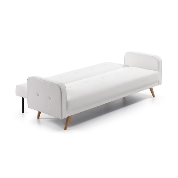 Balta dirbtinės odos sofa-lova Kave Home Regor-image-4
