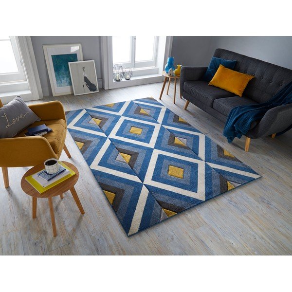 Mėlynas kilimas Flair Rugs Paloma, 160 x 230 cm-image-4