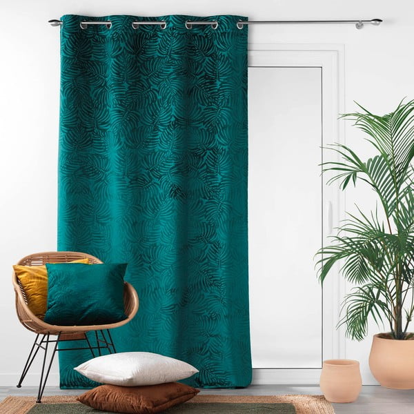 Iš velveto užuolaida mėlynos spalvos 140x240 cm Analia – douceur d'intérieur-image-3