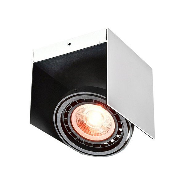 Lubinis šviestuvas baltos spalvos/juodos spalvos 14x15,5 cm su metaliniu gaubtu Verso – GTV