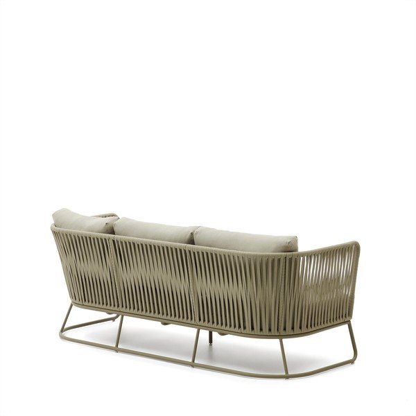 Khaki spalvos iš plieno sodo sofa Saconca – Kave Home-image-1