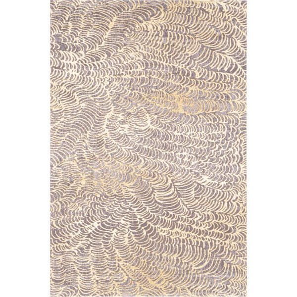 Kilimas iš vilnos smėlio spalvos 133x180 cm Koi – Agnella