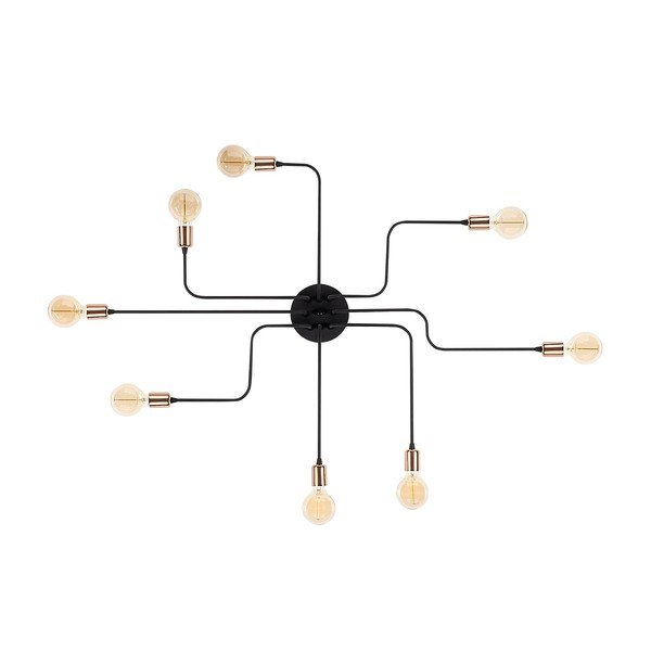 Sieninė lempa juodos spalvos/bronzinės spalvos Truva – Opviq lights-image-3
