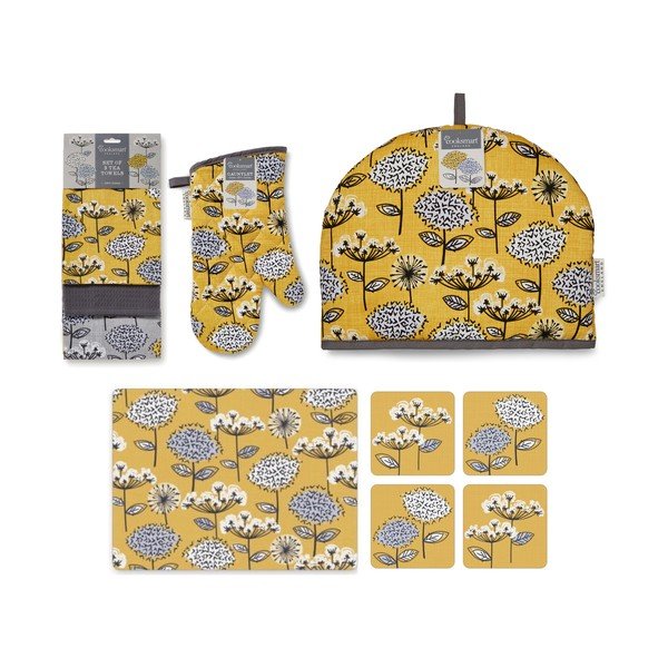 Virtuvinės tekstilės komplektai 13 vnt. Retro Meadow – Cooksmart ®