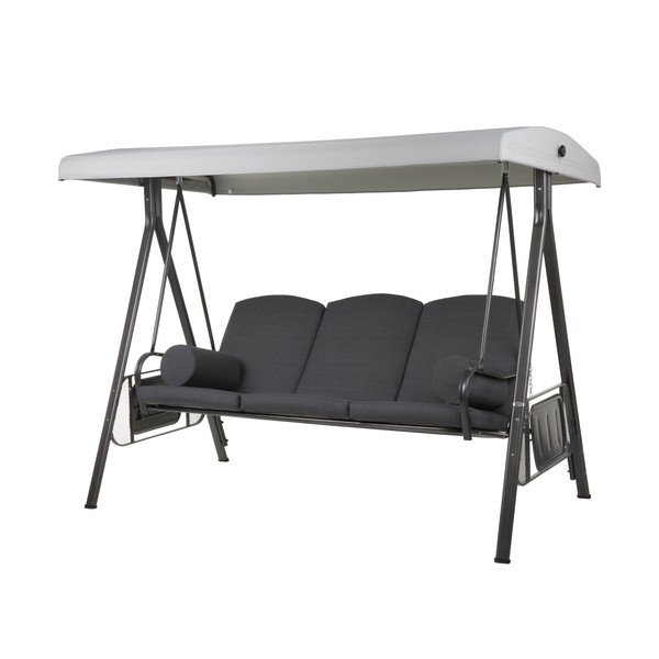 Juodo metalo sodo sūpynės Salerno - Dajar-image-1