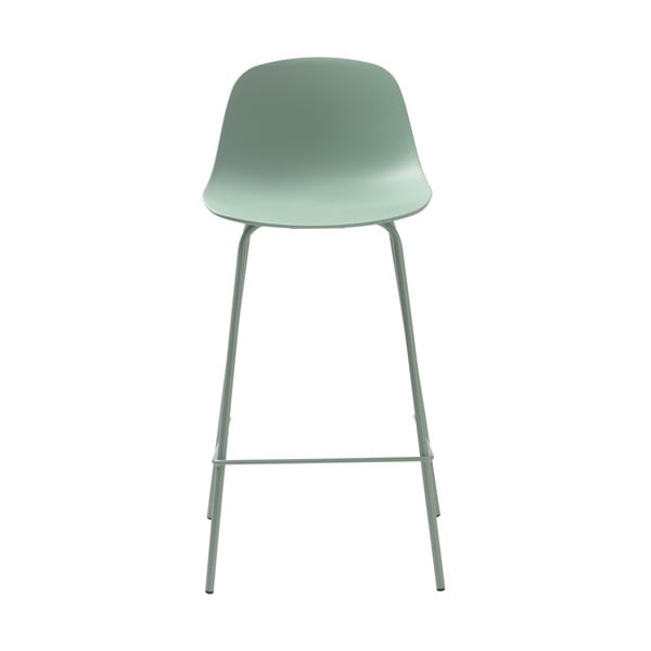 Šviesiai žalia plastikinė baro kėdė 92,5 cm Whitby - Unique Furniture