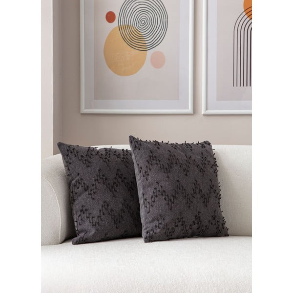 Dekoratyviniai pagalvių užvalkalai 2 vnt. 43x43 cm Tuffet – Mioli Decor-image-2