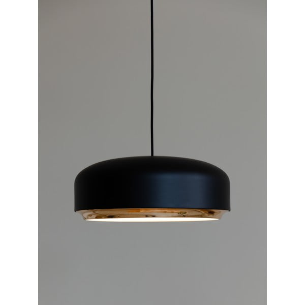 Kabantis šviestuvas juodos spalvos LED su metaliniu gaubtu ø 40 cm Hazel medium – UMAGE-image-4