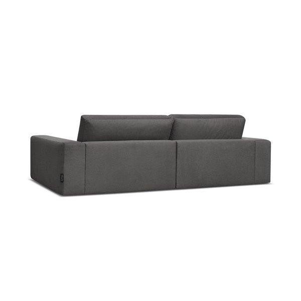 Juodos spalvos sofa iš velveto 276 cm Sierra – Bobochic Paris-image-4