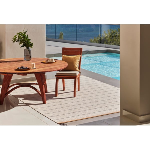 Ochros spalvos/kreminės spalvos lauko ir vidaus kilimas 140x200 cm Belle Ochre – Pappelina-image-1