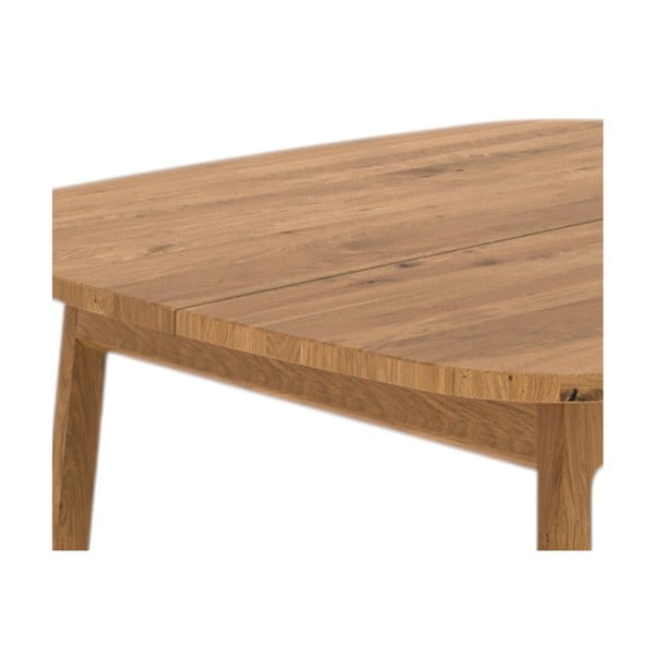 Prailginamas valgomojo stalas iš ąžuolo masyvo natūralios spalvos 100x120 cm Twig – The Beds-image-2