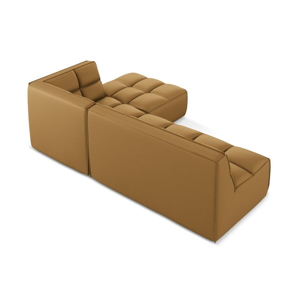 Iš dirbtinės odos modulinė kampinė sofa Kalai – Makamii-image-4