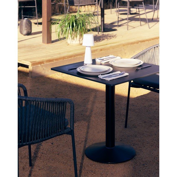 Iš metalo sodo valgomojo stalas 68x68 cm Esilda – Kave Home-image-1