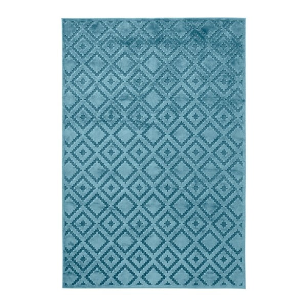 Mėlynas viskozės kilimas Mint Rugs Iris, 120 x 170 cm