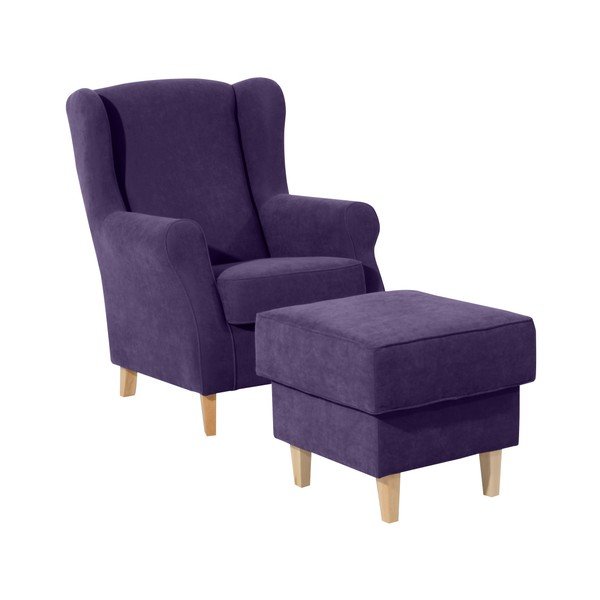 Violetinės spalvos kėdutė kojoms Max Winzer Lorris-image-2