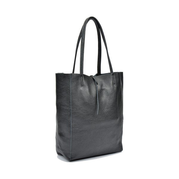 Juoda moteriška odinė Sofia Cardoni Shopper rankinė-image-1