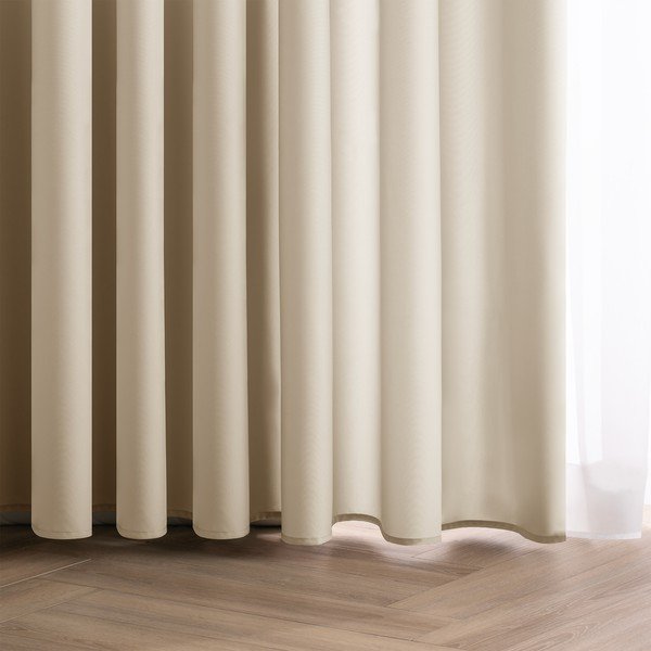 Kreminės spalvos pritemdymas (dalinis užtemimas) užuolaida 140x250 cm Carli Tie – Restilo-image-1