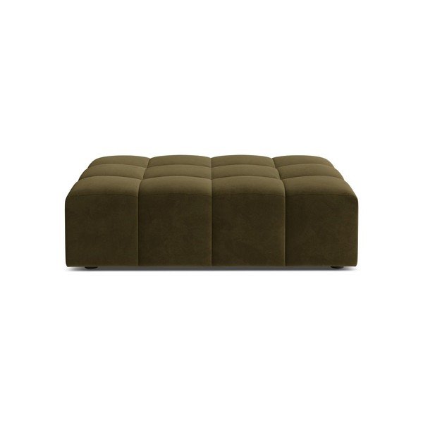 Khaki spalvos taburetė iš velveto Chicago – Cosmopolitan Design
