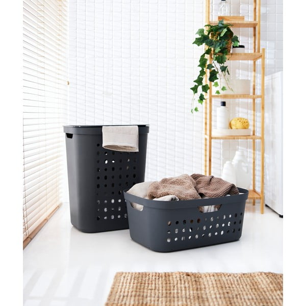 Plastikinis skalbinių krepšys 39 l Jona - Rotho-image-4