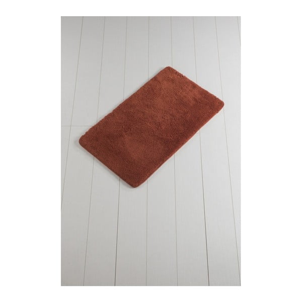 Tamsiai raudonas vonios kambario kilimėlis "Minto Duratto", 100 x 60 cm