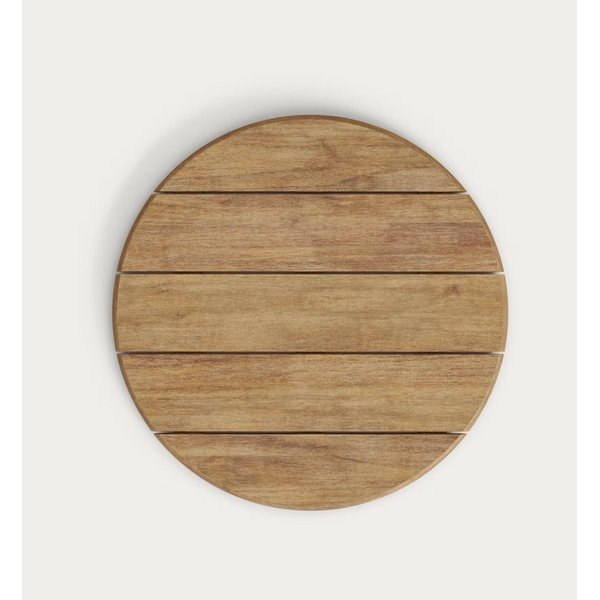 Apvalios formos sodo valgomojo stalas su akacijos stalviršiu ø 70 cm Saura – Kave Home-image-3