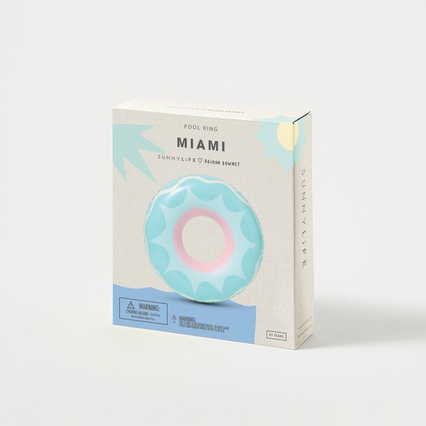 Pripučiamas ratas Sunnylife Miami, ø 110 cm-image-1