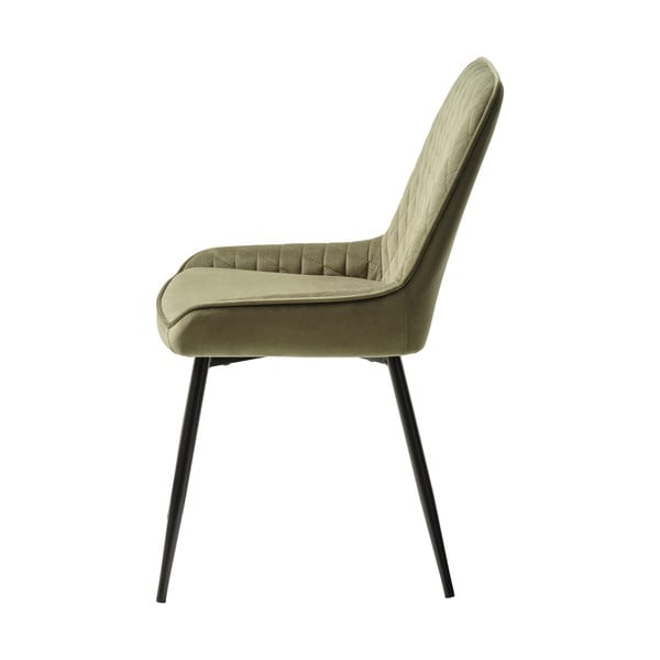 Žalia aksomo valgomojo kėdė Milton - Unique Furniture-image-3