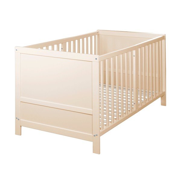 Natūralios spalvos vaikiška lovelė reguliuojamas aukštis 70x140 cm Easy Sleep – Roba-image-2