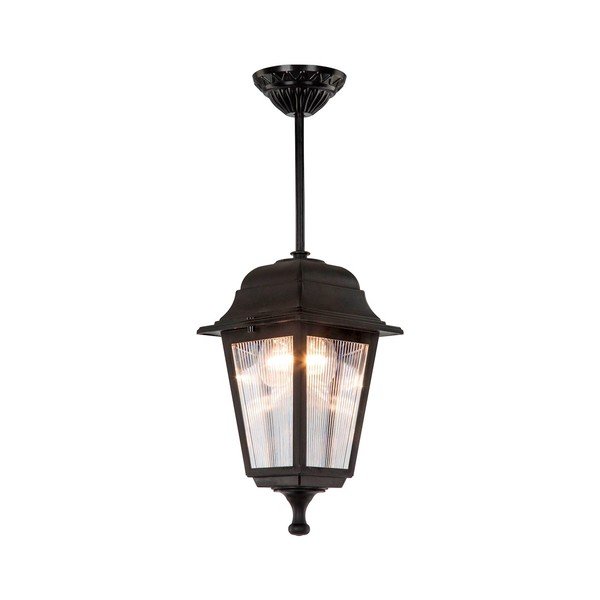 Juodas pakabinamas lauko šviestuvas Homemania Decor Solange-image-2