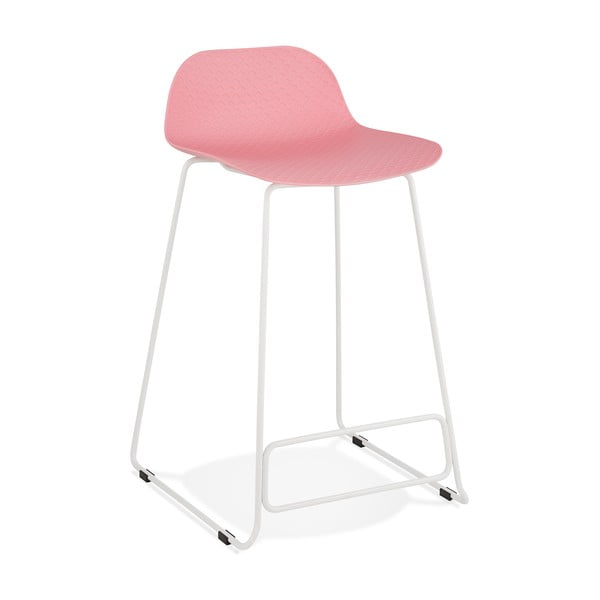 Rožinė baro kėdė Kokoon Slade Mini, sėdynės aukštis 66 cm