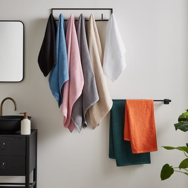 Violetinės spalvos greitai džiūstantys/iš frote audinio iš medvilnės vonios rankšluosčių rinkiniai 8 vnt. Quick Dry – Catherine Lansfield-image-3