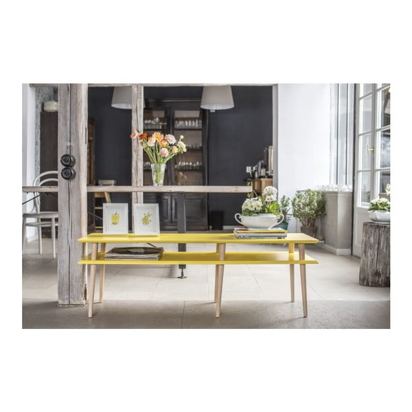 Baltas kavos staliukas "Ragaba Mugo", ilgis 159 cm-image-1