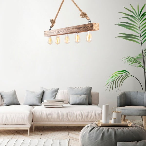 Kabantis šviestuvas natūralios spalvos Erebos – Opviq lights-image-1