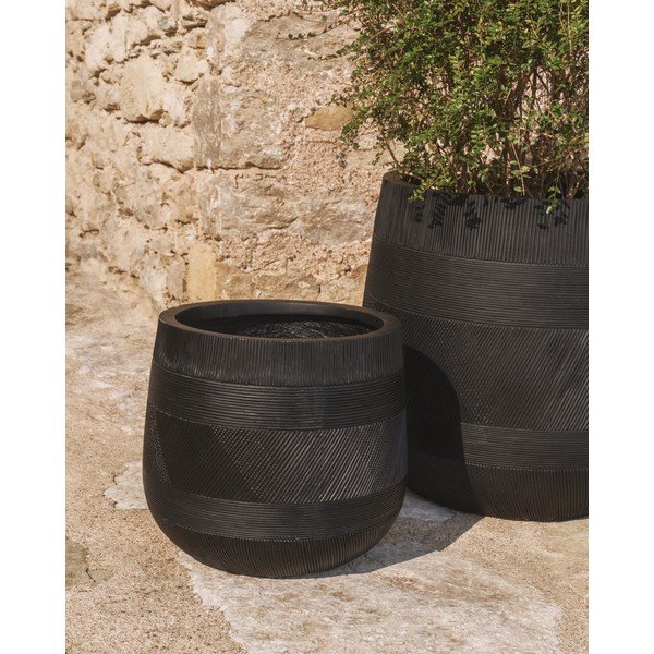 Iš betono gėlių vazonų dangteliai 2 vnt. ø 50 cm Tival – Kave Home-image-1