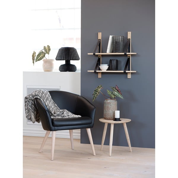 Canett Uno ąžuolinis Šoninis staliukas, ø 40 cm-image-1