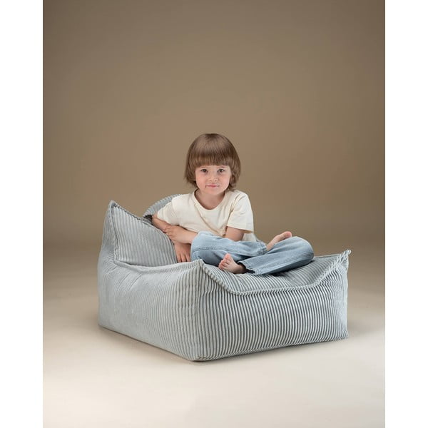 Mėtų spalvos iš kordinio velveto vaikiškas sėdmaišis Chair – Wigiwama-image-1