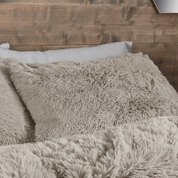 Iš mikropliušo dvigulė patalynė rudos spalvos 200x200 cm Cuddly – Catherine Lansfield-image-2