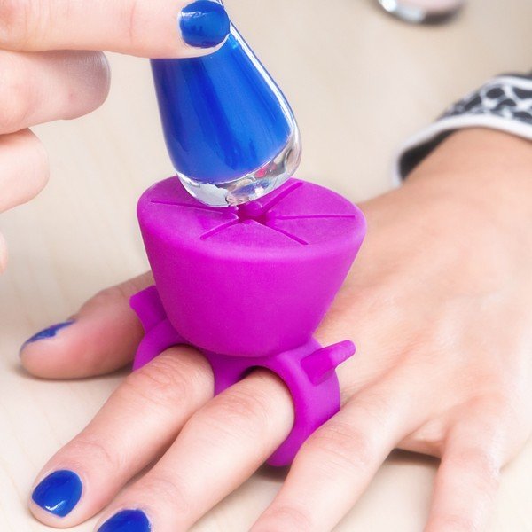 Violetinės spalvos nagų lako laikiklis InnovaGoods Namų nagų salonas-image-4