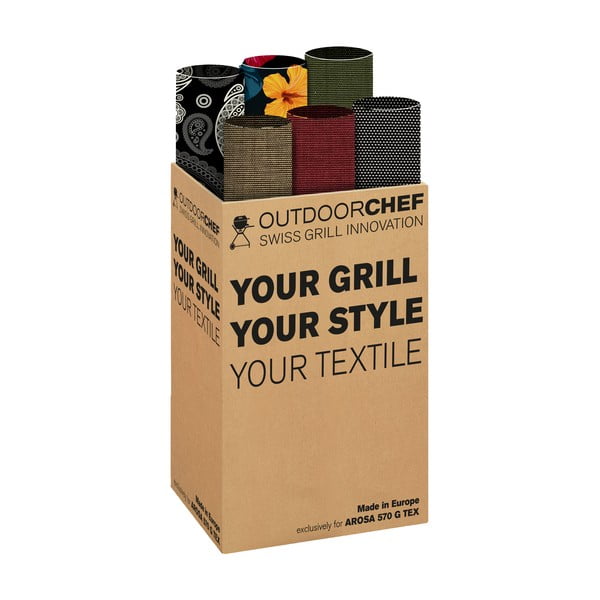 Pilkas apsauginis grotelių dangtis 238x0,2x58 cm Arosa - Outdoorchef-image-2