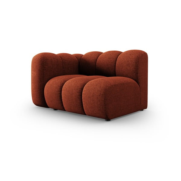 Modulinė sofa raudonos plytų spalvos (su kairiuoju kampu) Lupine – Micadoni Home-image-1