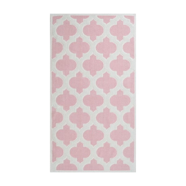 Pudrinės rožinės spalvos patvarus kilimas "Vitaus Madalyon", 80 x 200 cm