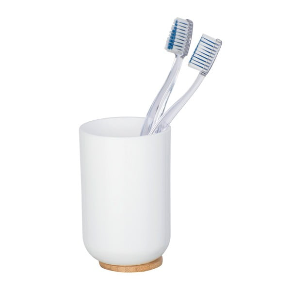 Baltas dantų šepetėlio puodelis Wenko Posa