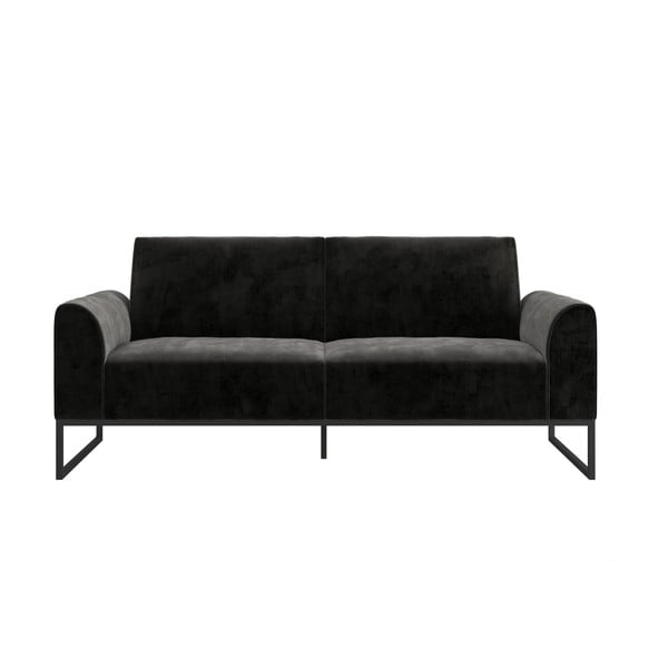 Juoda sofa lova 217 cm Adley - CosmoLiving by Cosmopolitan