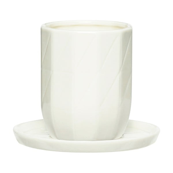 Porcelianinis puodelis ir lėkštutė Hübsch Lina