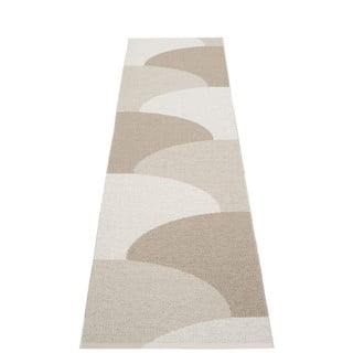 Smėlio spalvos lauko kilimas 70x270 cm Hill Dark Linen – Pappelina