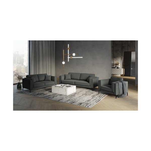 Tamsiai pilka sofa Milo Casa Attilio, 230 cm-image-4