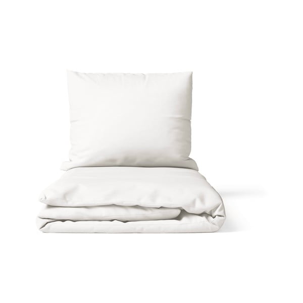 Iš mikrosatino dvigulė/itin ilga patalynė baltos spalvos 200x220 cm Basic – Bonami Essentials