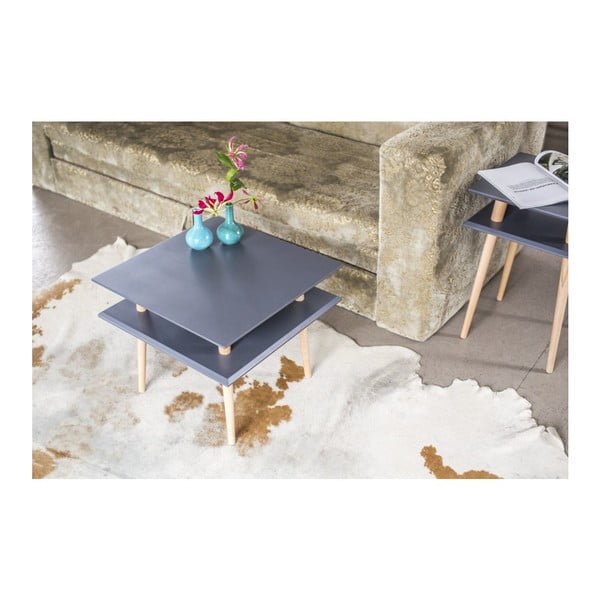 Baltas kavos staliukas Ragaba Square, 55x55 cm-image-2